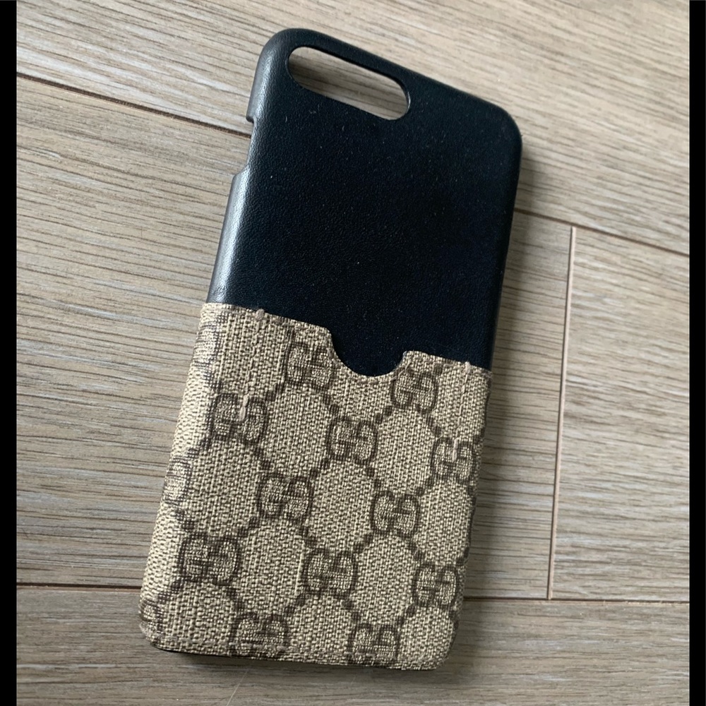 3/$25 Gucci IPhone 7/8Plus Leather Phone Case with Card Pocket - Picture 9 of 10